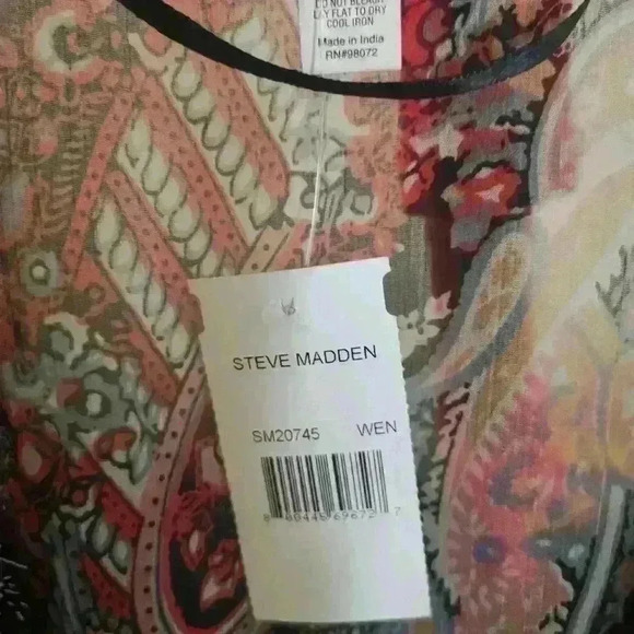 Steve Madden Sonoma Belted Paesley Kimono One size - Picture 5 of 5